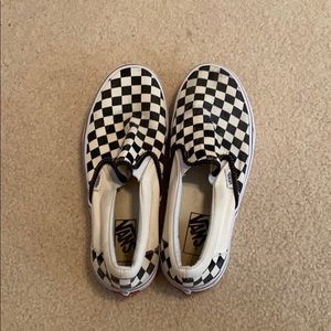 Black and white checkered vans